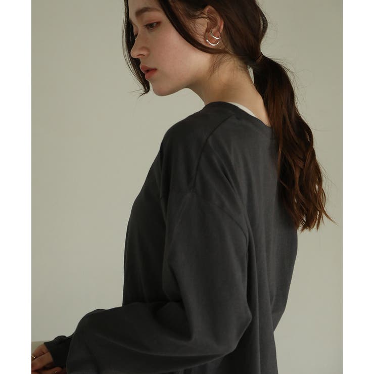 aity アイティ ラウンドヘムロングTシャツ | Fashion Letter | 詳細画像9 