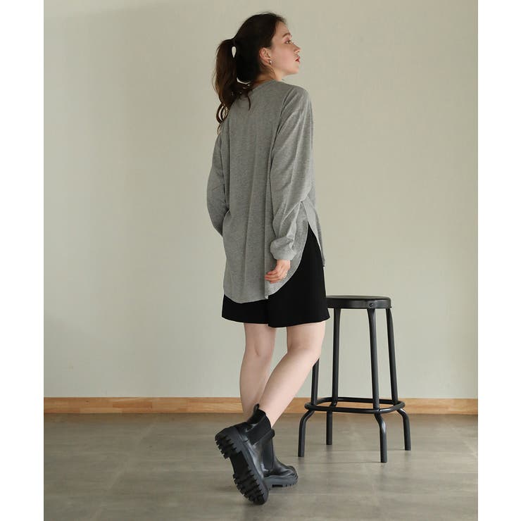 aity アイティ ラウンドヘムロングTシャツ | Fashion Letter | 詳細画像12 