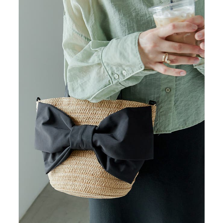 aity アイティ リボンモチーフペーパーカゴバッグ | Fashion Letter | 詳細画像3 