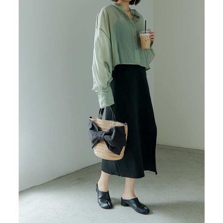 aity アイティ リボンモチーフペーパーカゴバッグ | Fashion Letter | 詳細画像4 