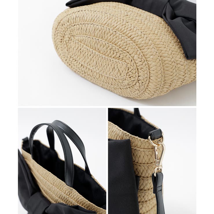 aity アイティ リボンモチーフペーパーカゴバッグ | Fashion Letter | 詳細画像14 