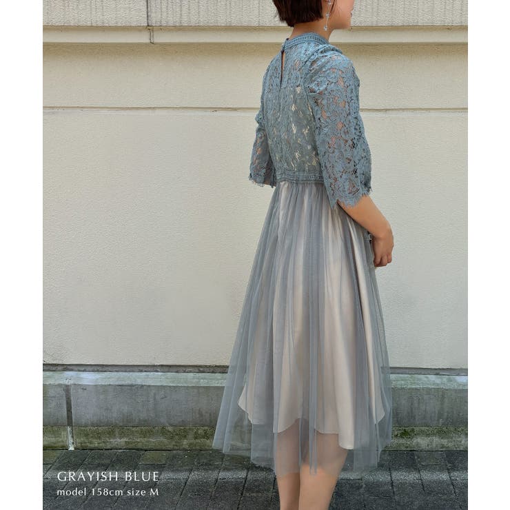 aity アイティ ヴィンテージライクレースチュールドレス | Fashion Letter | 詳細画像14 