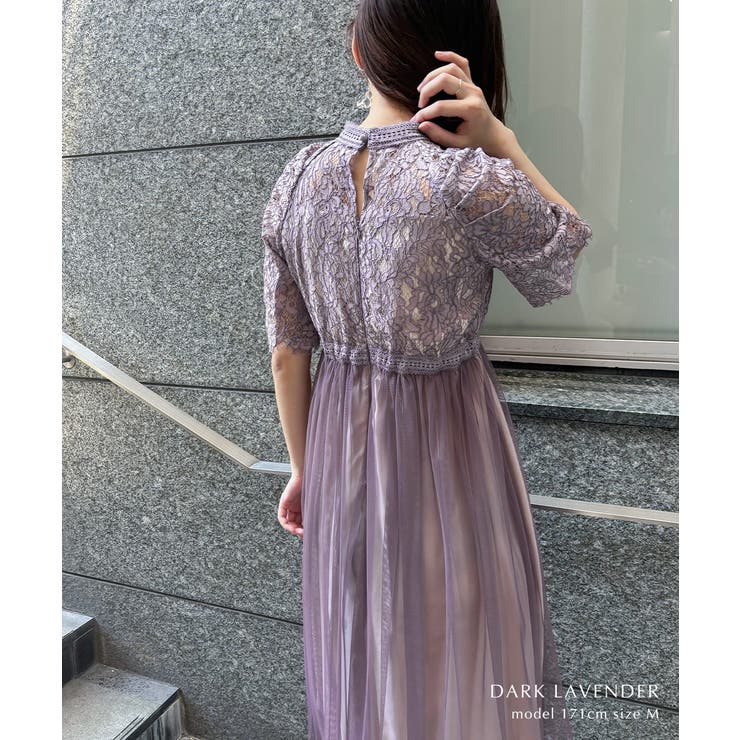 aity アイティ ヴィンテージライクレースチュールドレス | Fashion Letter | 詳細画像18 