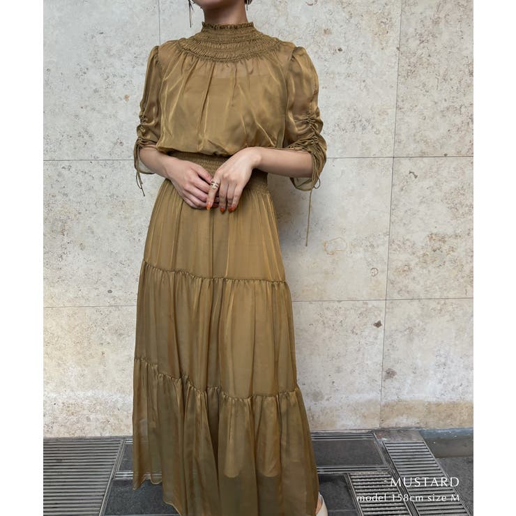 aity アイティ ハイネックティアードシアードレス | Fashion Letter | 詳細画像6 