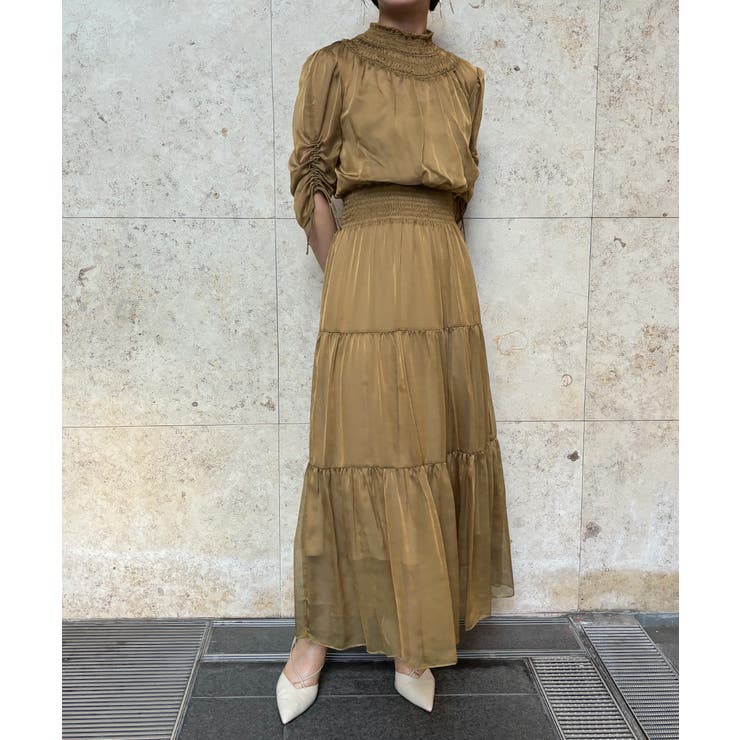 aity アイティ ハイネックティアードシアードレス | Fashion Letter | 詳細画像7 