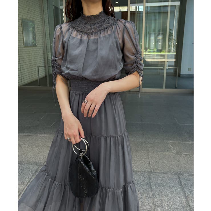 aity アイティ ハイネックティアードシアードレス | Fashion Letter | 詳細画像14 