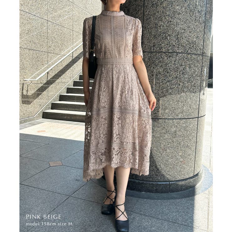 aity アイティ ケミカルレース×ハシゴレース切替ドレス | Fashion Letter | 詳細画像10 