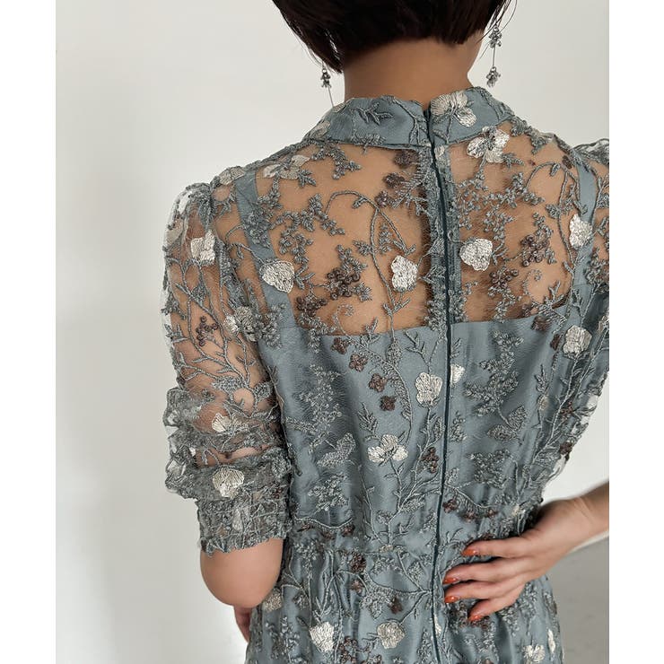 aity アイティ アンティーク刺繍レースドレス[品番：FT000009651