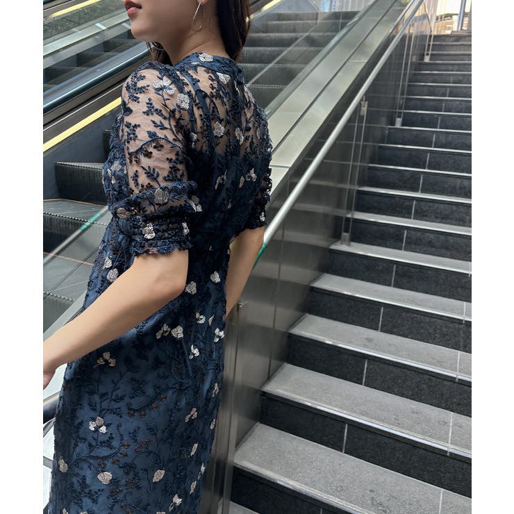 aity オケージョンドレス 二次会ドレス アイティ aity 2wayレースレイヤードドレス 結婚式 パーティー