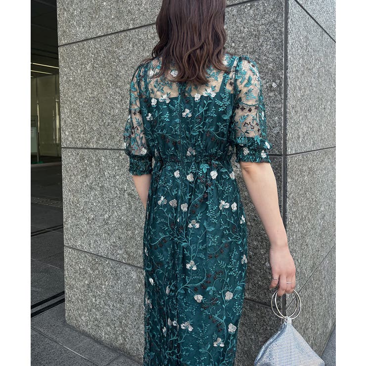 aity アイティ アンティーク刺繍レースドレス[品番：FT000009651