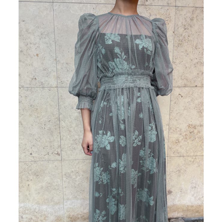 aity アイティ フラワーキャミワンピースチュールレイヤードドレス | Fashion Letter | 詳細画像13 