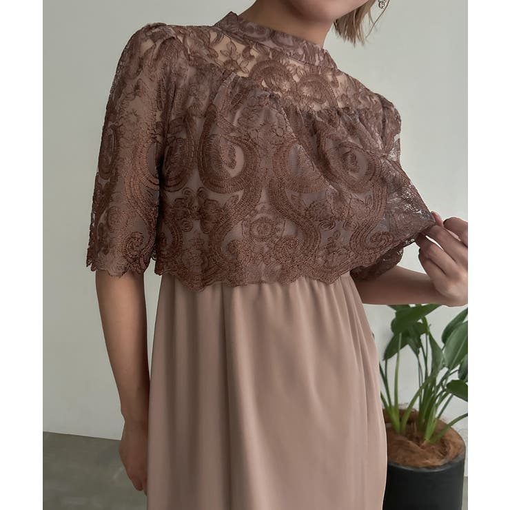 aity アイティ レースバックリボンIラインドレス | Fashion Letter | 詳細画像17 