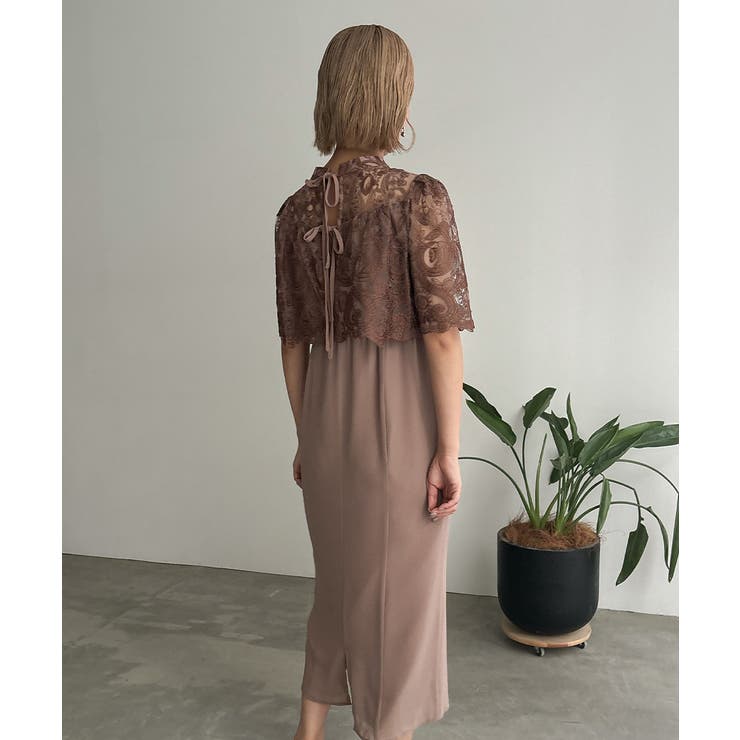 aity アイティ レースバックリボンIラインドレス | Fashion Letter | 詳細画像18 