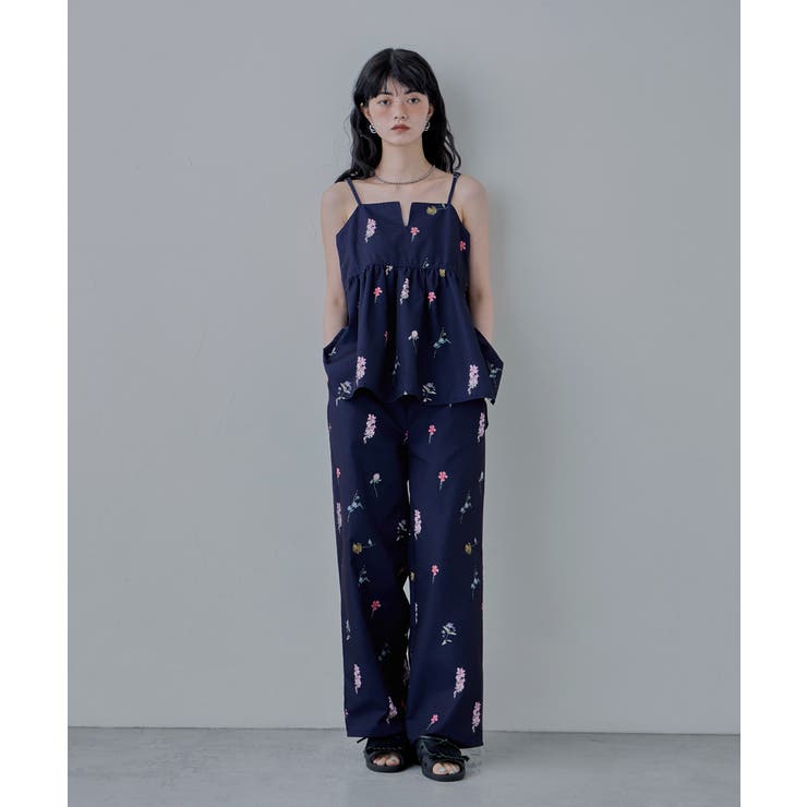 etoll エトル 花柄プリントキャミソールビスチェ | Fashion Letter | 詳細画像15 