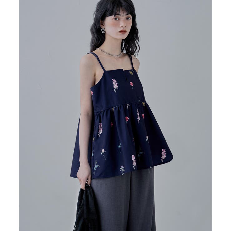 etoll エトル 花柄プリントキャミソールビスチェ | Fashion Letter | 詳細画像17 