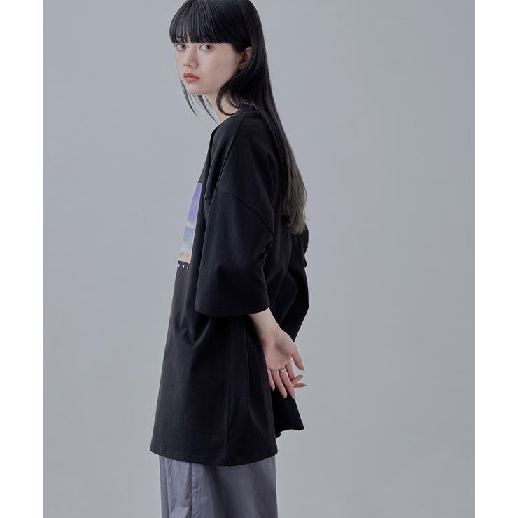 etoll エトル デザインプリントBIGシルエットTシャツ | Fashion Letter | 詳細画像3 
