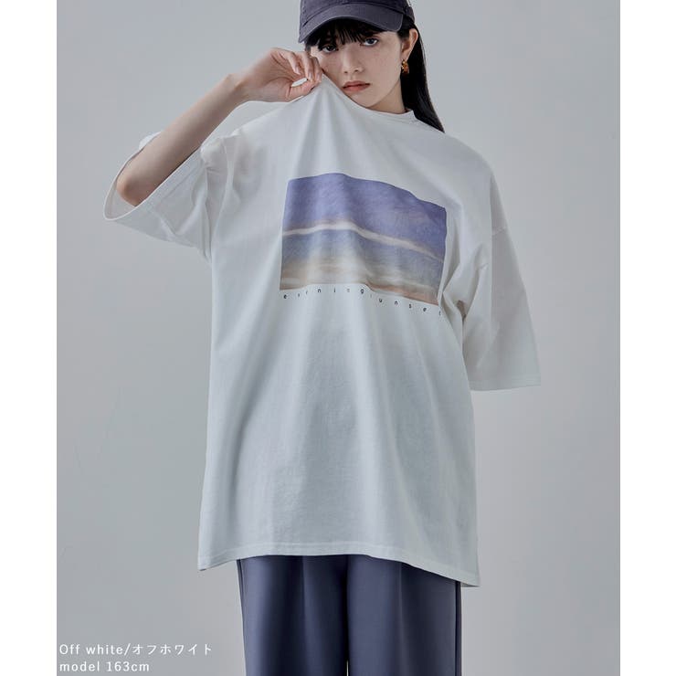 etoll エトル デザインプリントBIGシルエットTシャツ | Fashion Letter | 詳細画像6 