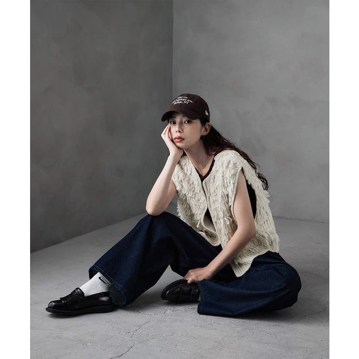 etoll エトル ループデザインショートニットベスト | Fashion Letter | 詳細画像14 