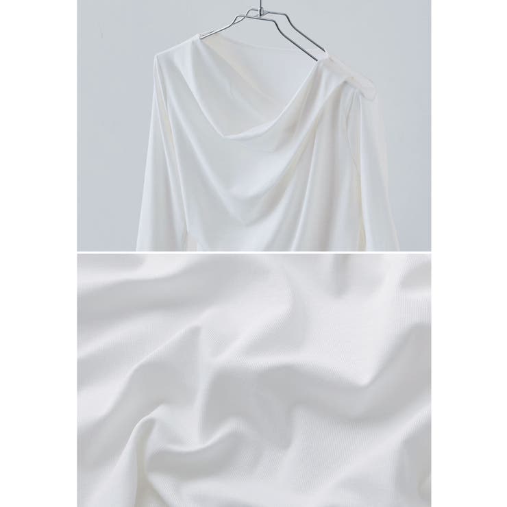 etoll エトル フロントドレープデザイントップス | Fashion Letter | 詳細画像20 