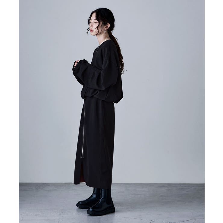 etoll エトル リバーシブルバイカラーZIPタイトスカート | Fashion Letter | 詳細画像7 