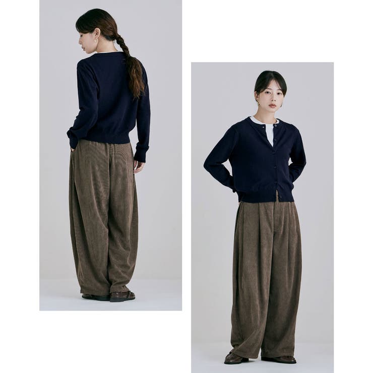 etoll エトル ベーシッククルーネックカーディガン | Fashion Letter | 詳細画像7 