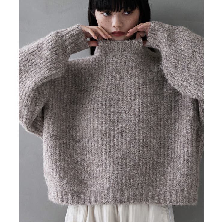 etoll エトル アルパカタッチショートニットPO[品番：FT000009918]｜Fashion Letter（ファッションレター）のレディース ファッション通販｜SHOPLIST（ショップリスト）