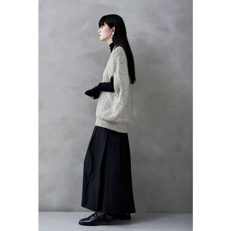 etoll エトル ダブルジップコクーンニットベスト | Fashion Letter | 詳細画像15 