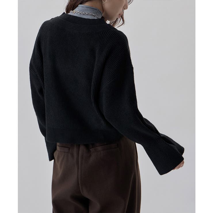 etoll エトル キャンディスリーブニットカーディガン | Fashion Letter | 詳細画像3 