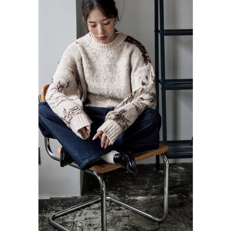 etoll エトル ニュアンス柄シャギーニット | Fashion Letter | 詳細画像6 