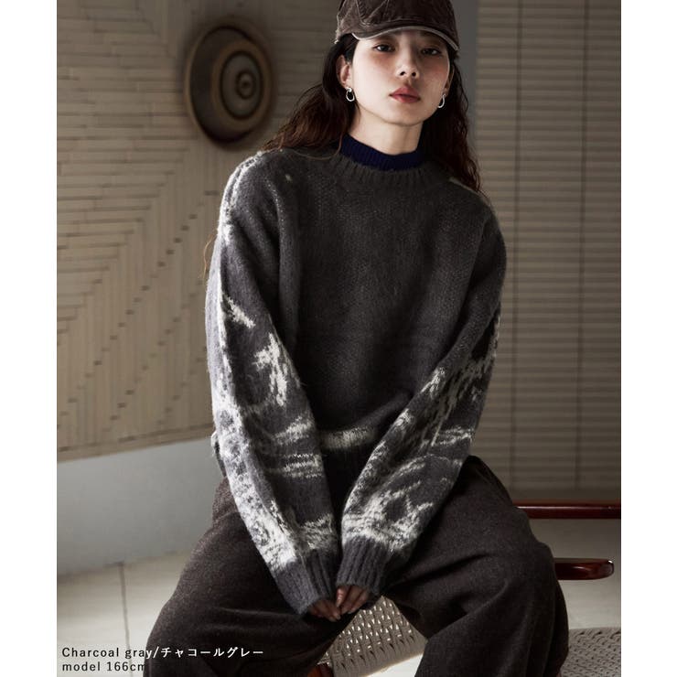 etoll エトル ニュアンス柄シャギーニット | Fashion Letter | 詳細画像14 