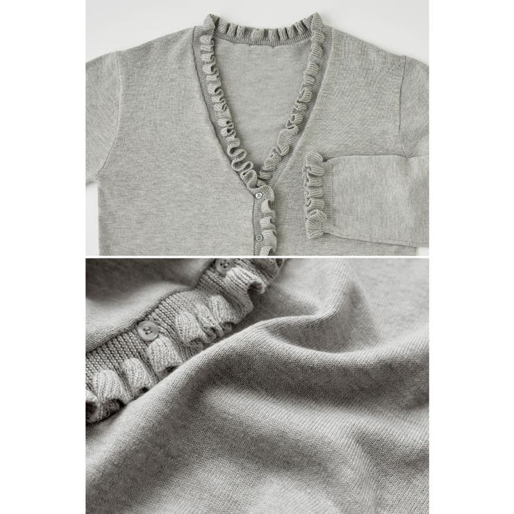 etoll エトル コットンタッチフリルカーディガン | Fashion Letter | 詳細画像20 