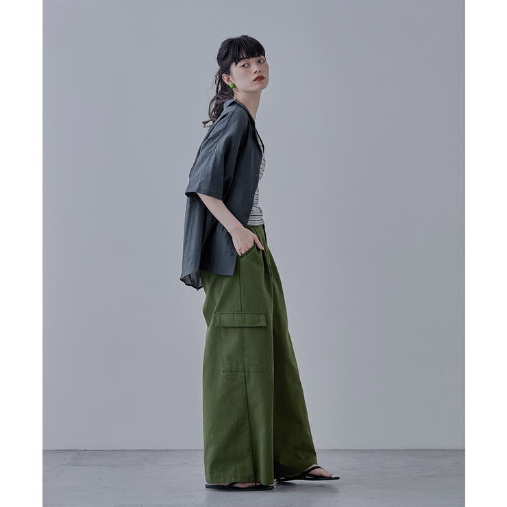 etoll エトル リラクシーオープンカラーシャツ | Fashion Letter | 詳細画像7 
