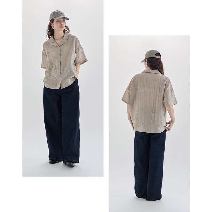 etoll エトル リラクシーオープンカラーシャツ | Fashion Letter | 詳細画像11 