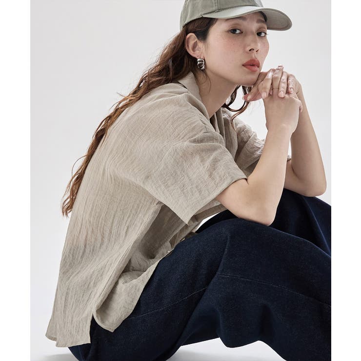etoll エトル リラクシーオープンカラーシャツ | Fashion Letter | 詳細画像12 