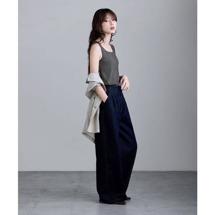 etoll エトル カップインスクエアネックタンクトップ | Fashion Letter | 詳細画像4 