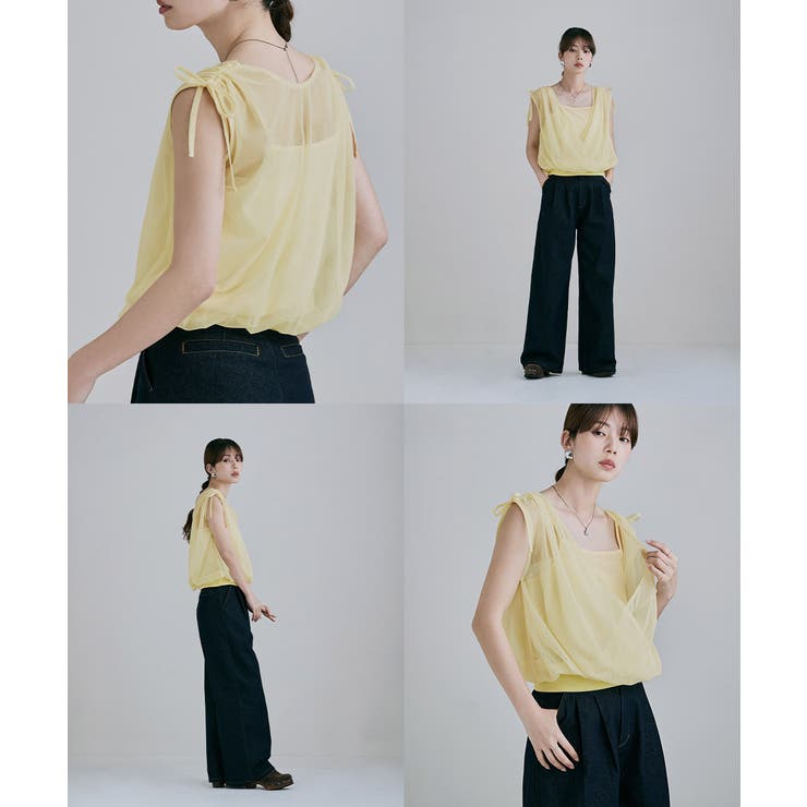 etoll エトル 2WAYリボンショルダーカシュクールPO | Fashion Letter | 詳細画像11 