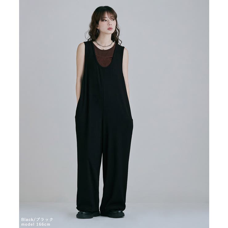 etoll エトル リラクシーコットンリブロンパース | Fashion Letter | 詳細画像2 
