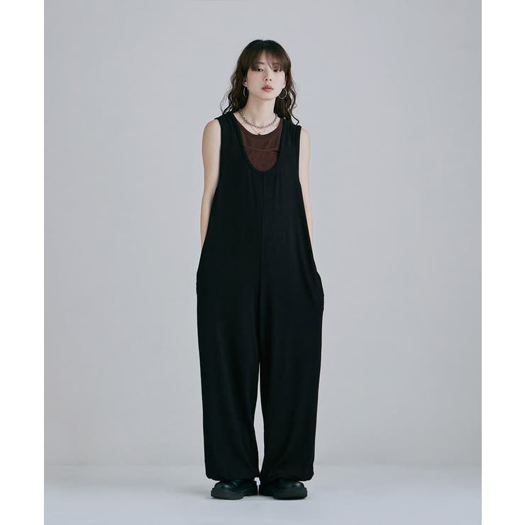 etoll エトル リラクシーコットンリブロンパース | Fashion Letter | 詳細画像5 