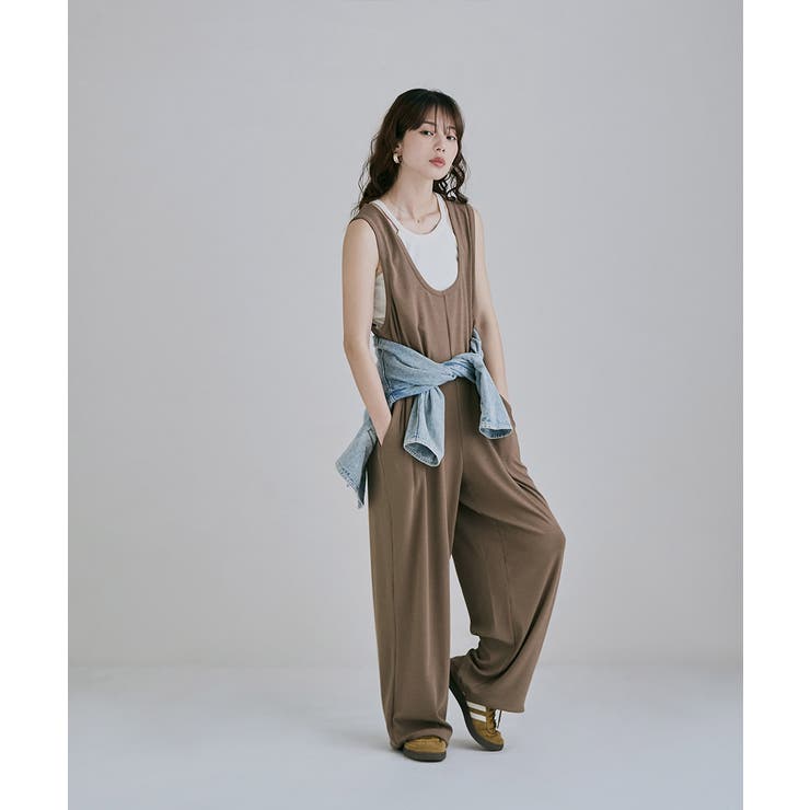 etoll エトル リラクシーコットンリブロンパース | Fashion Letter | 詳細画像15 