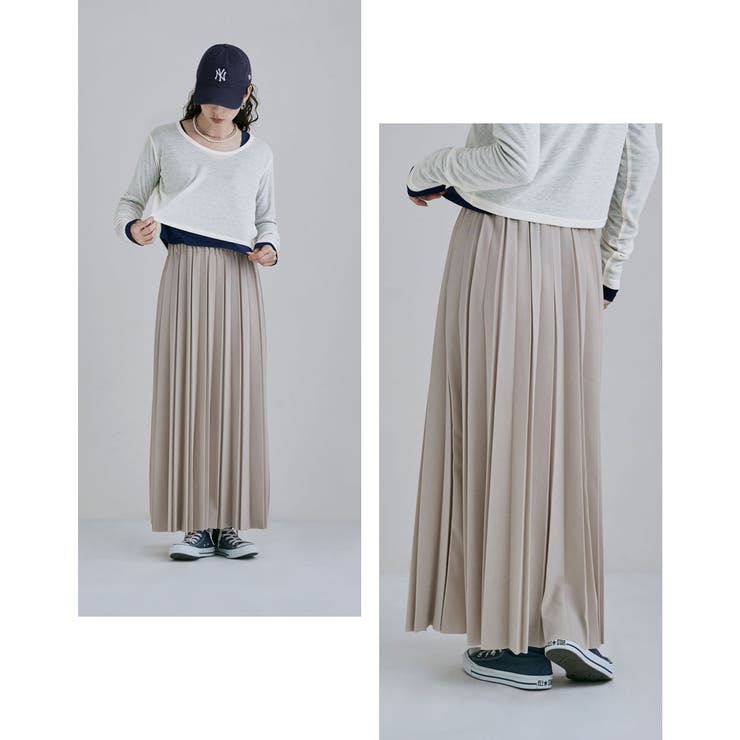 etoll エトル ジョーゼットアコーディオンプリーツスカート | Fashion Letter | 詳細画像7 