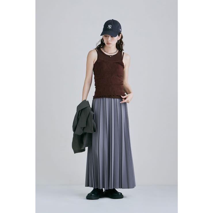 etoll エトル ジョーゼットアコーディオンプリーツスカート | Fashion Letter | 詳細画像11 