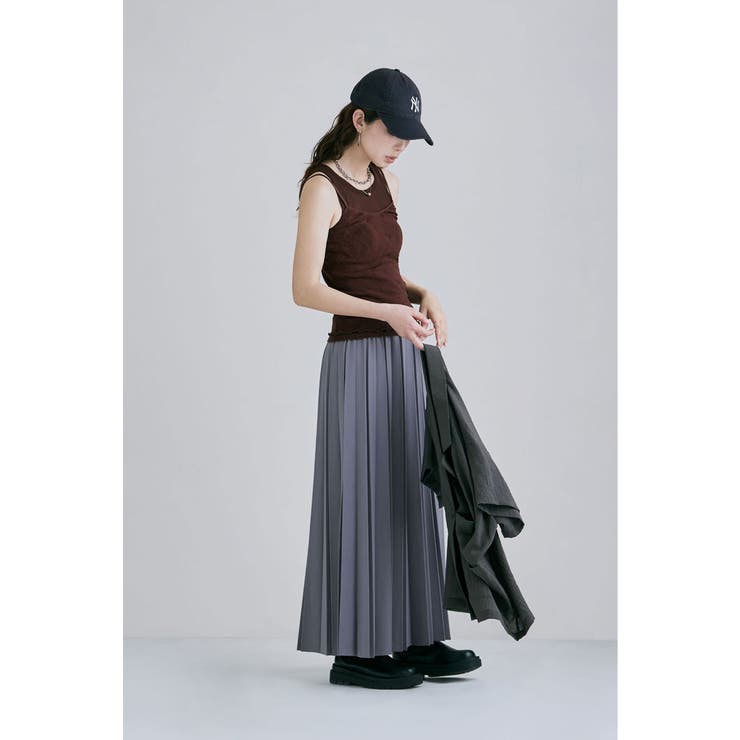 etoll エトル ジョーゼットアコーディオンプリーツスカート | Fashion Letter | 詳細画像12 