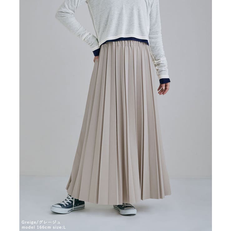 etoll エトル ジョーゼットアコーディオンプリーツスカート | Fashion Letter | 詳細画像15 