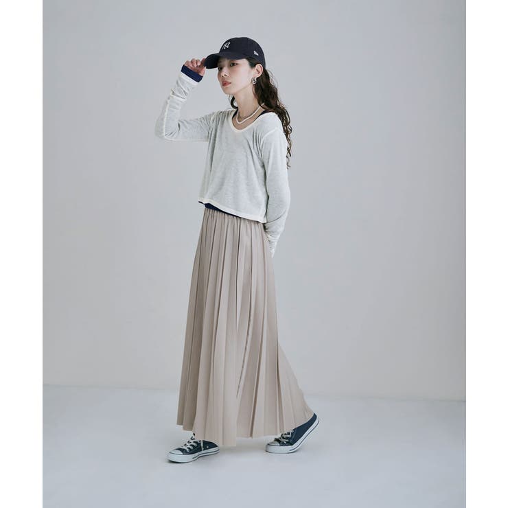 etoll エトル ジョーゼットアコーディオンプリーツスカート | Fashion Letter | 詳細画像16 