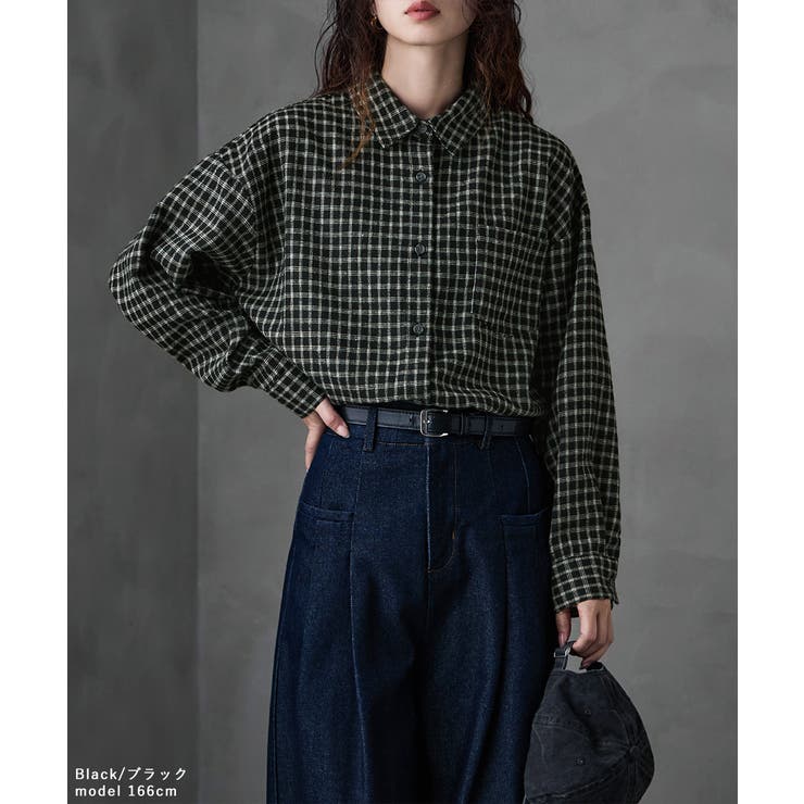 etoll エトル ウィンドウペンコットンチェックシャツ | Fashion Letter | 詳細画像2 