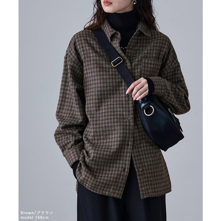 etoll エトル ウィンドウペンコットンチェックシャツ | Fashion Letter | 詳細画像15 