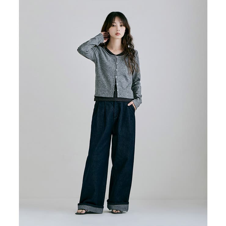 etoll エトル カシミヤタッチスムースレイヤード風トップス | Fashion Letter | 詳細画像14 