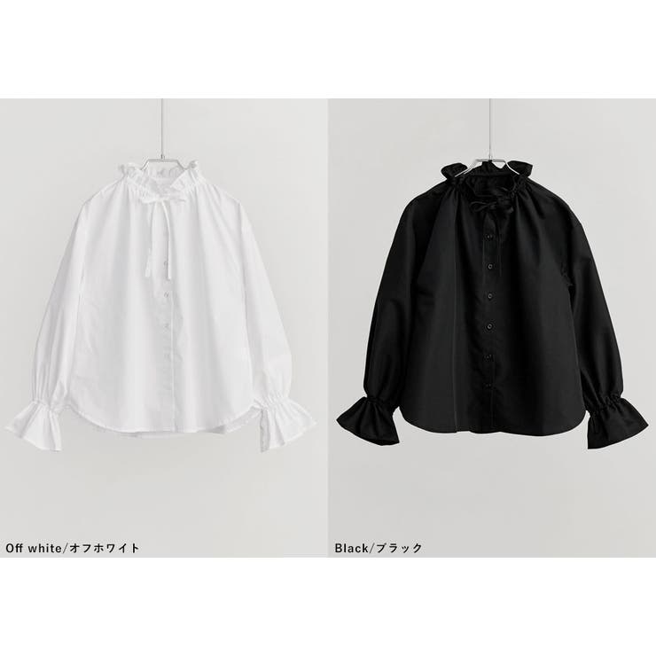 etoll エトル ギャザーハイネックボリュームブラウス | Fashion Letter | 詳細画像18 
