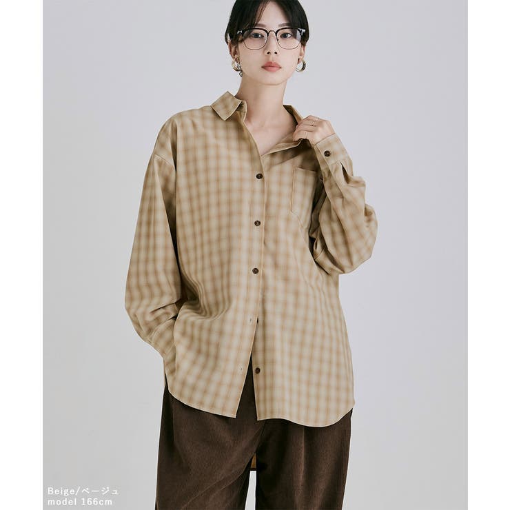etoll エトル オンブレチェックオーバーシャツ | Fashion Letter | 詳細画像8 