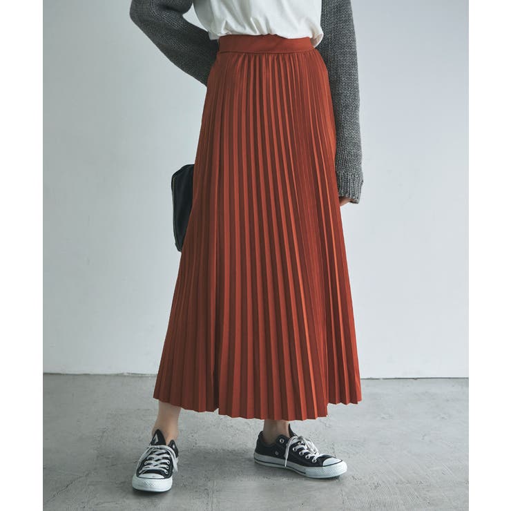 【未使用】エポカ ブライトクロス デザイン プリーツ スカート オレンジ 40 le coq sportif golf プリーツスカート -デサントストア-DESCENTE STORE-